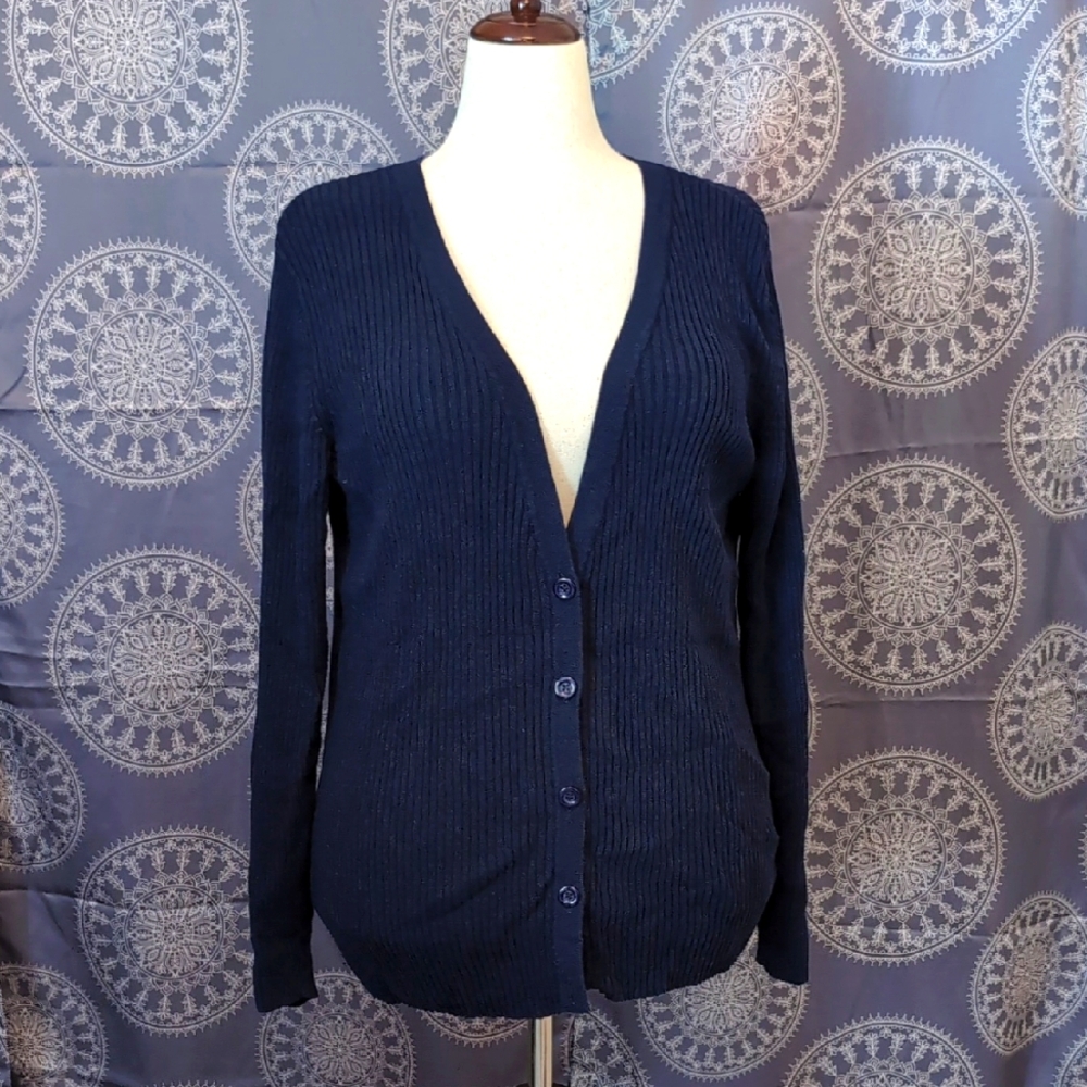 Navy Blue Cardigan